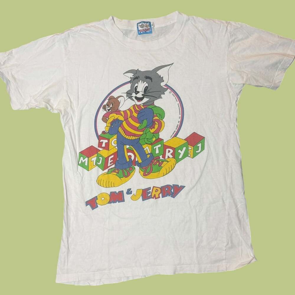 Vintage 1993 Tom & Jerry Graphic T-Shirt